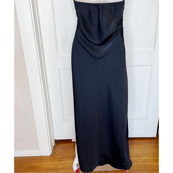 Princess Polly MARLISA STRAPLESS MAXI DRESS BLACK Nwot Size 4 - Picture 7 of 9